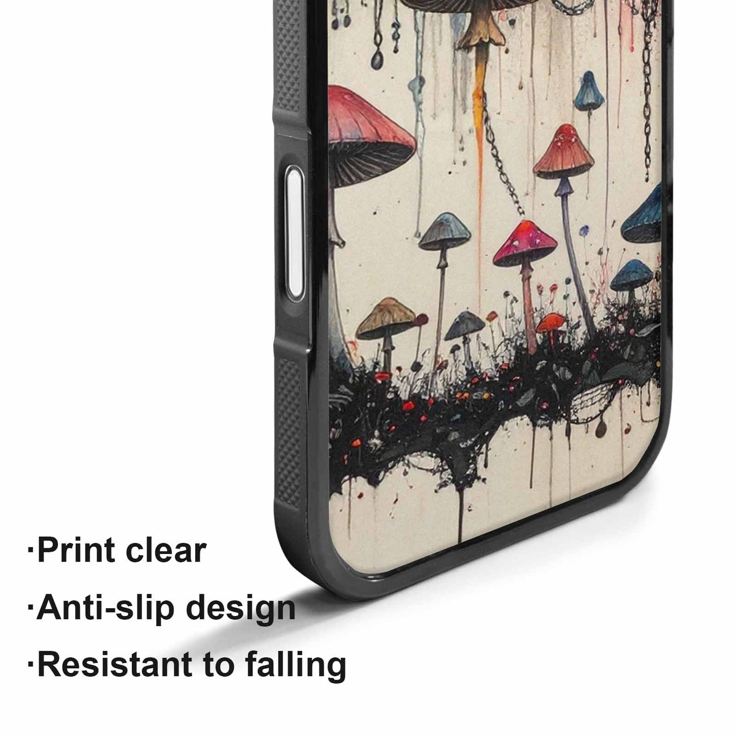 iPhone 17 Case — Black &amp; Red Ink Original Art, Custom Designed Case Cover