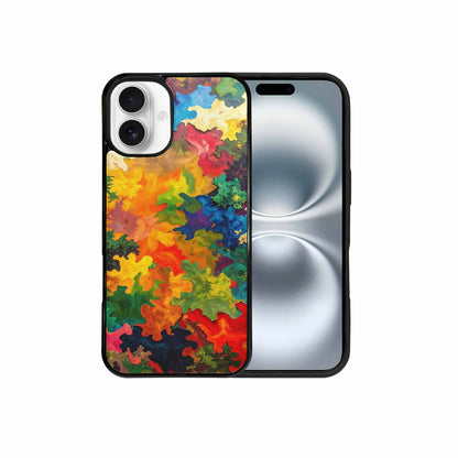 iPhone 16 Plus Case — Camo Patches Full Color Vibrant Camo, Custom Art Phone Cover