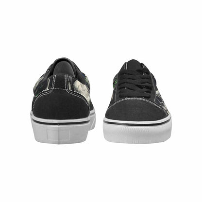 WOMEN'S Rainbow From Skull S Lace-Up Canvas Kaleidoscope Sneakers