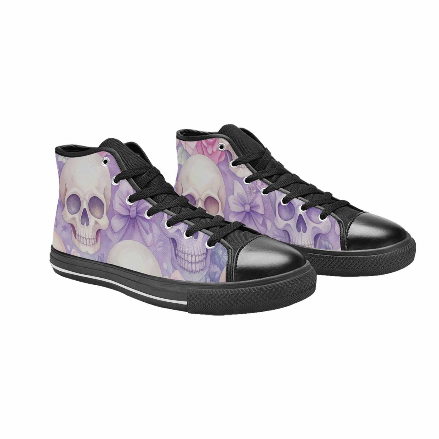 MEN'S Skulls - Pastel High Top Canvas Y2K Sneakers
