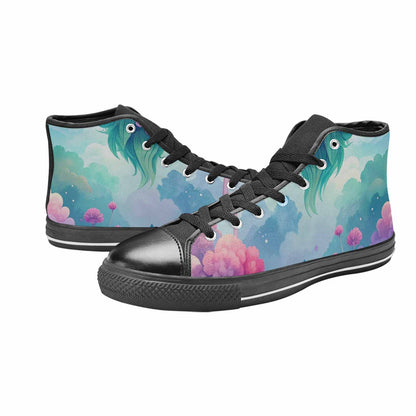 WOMEN'S Surrealist Dreamscape High Top Canvas Surreal Sneakers