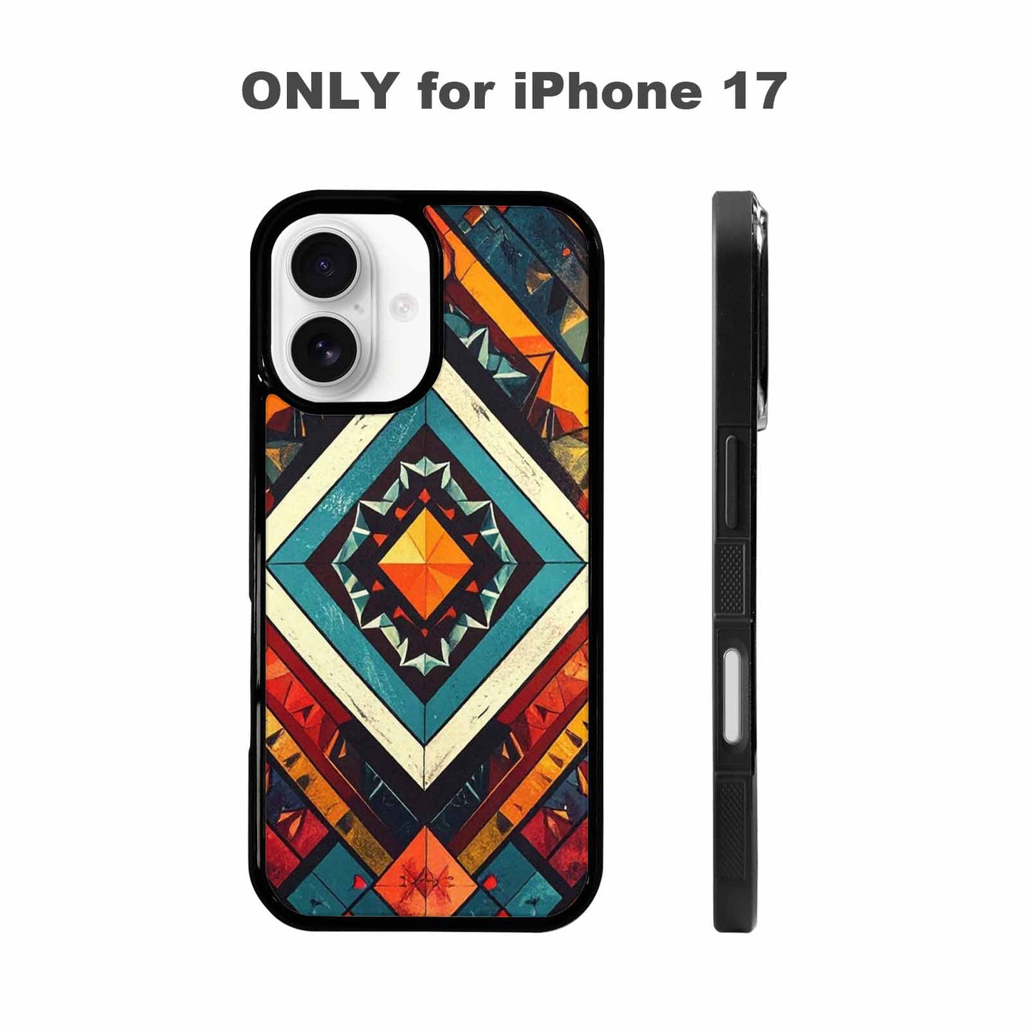 iPhone 17 Case — Vintage Summer Diamond Retro Vintage, Custom Art Phone Cover