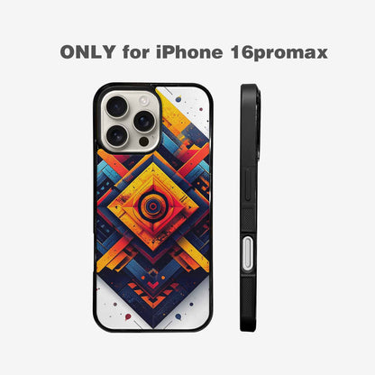 iPhone 16 Pro Max Case — Urban Tribal Tessellation, Custom Art Phone Cover