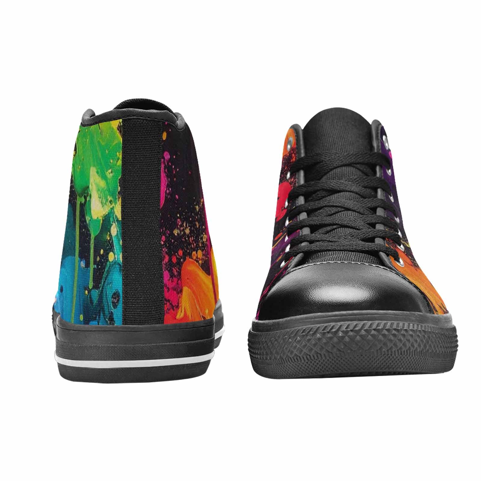 WOMEN'S Paint Splatter High Top Canvas Y2K Shoes