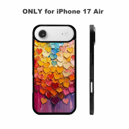 iPhone 17 Air Case — Full Color Vibrant Heart Burst Original, Custom Phone Case