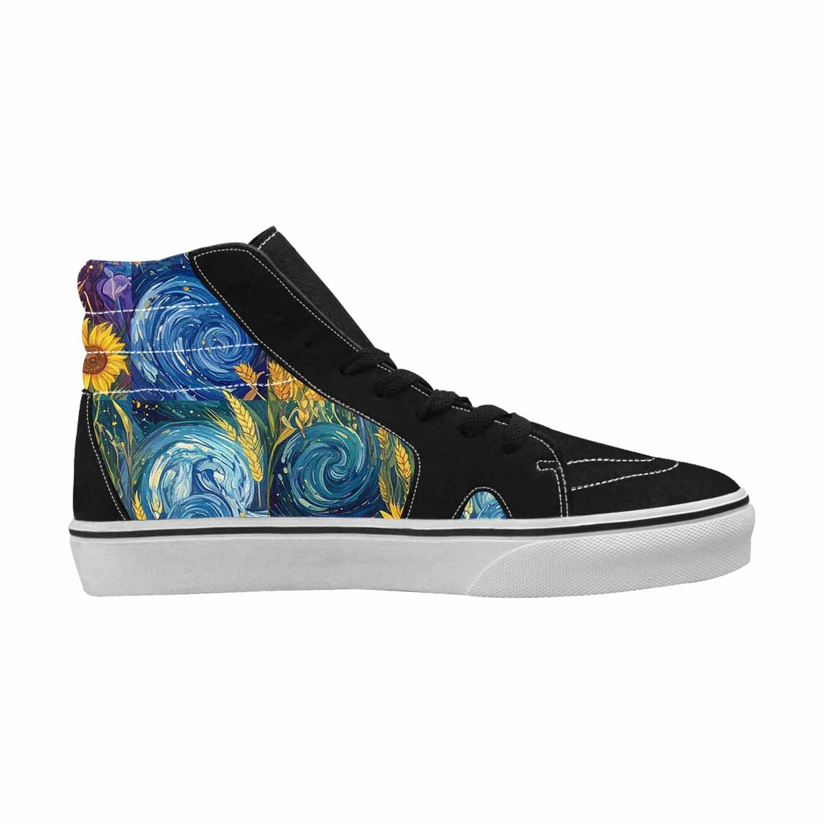 WOMEN'S Blend All Versions High Top Canvas Wallpaper Art Custom Shoes