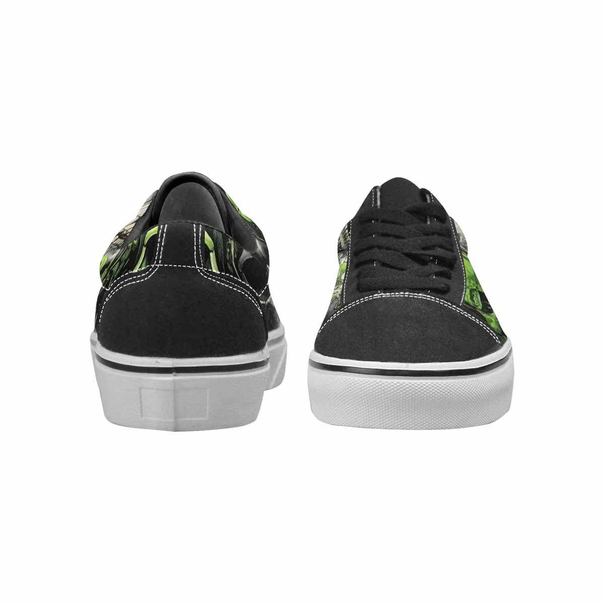 WOMEN'S Skulls (general) Lace-Up Canvas Dark Academia Custom Sneakers