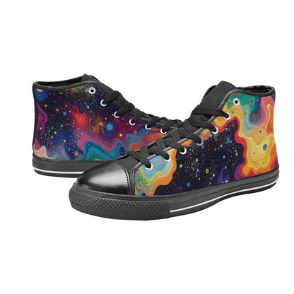 MEN'S Galaxy Art - High Top Canvas Y2K Sneakers