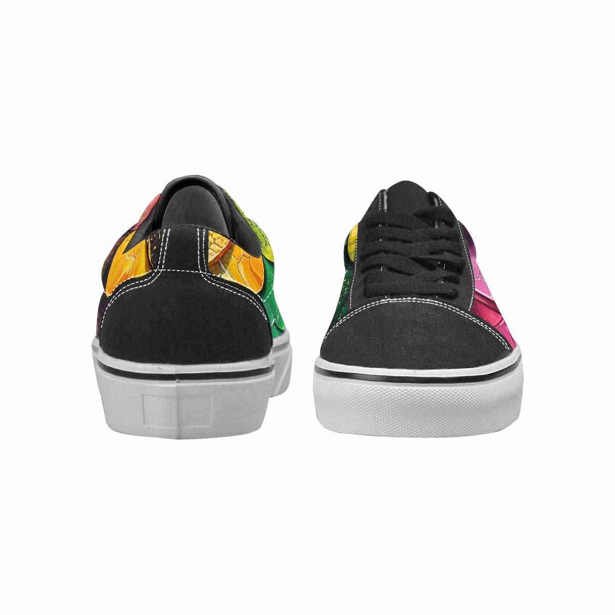 MEN'S Reptile Full Color Canvas Streetwear Kaleidoscope Custom Canvas Shoes