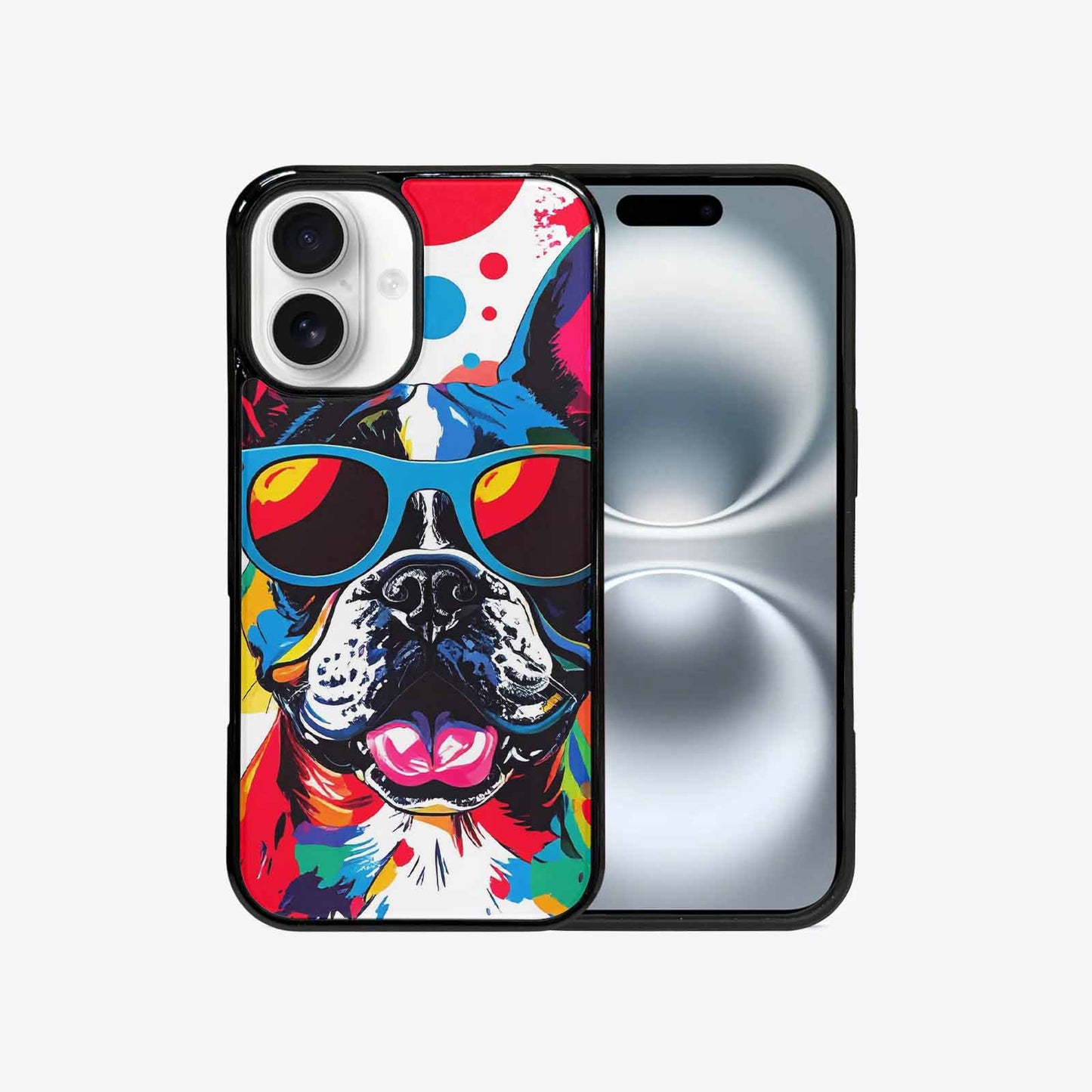 iPhone 16 Case — French Bulldog Pop Art Pattern, Customized Protective Case