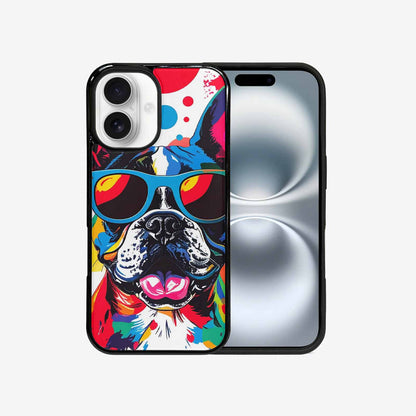 iPhone 16 Case — French Bulldog Pop Art Pattern, Customized Protective Case