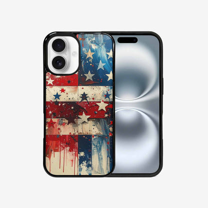 iPhone 16 Case — Patriotic Stars And Stripes American Stars, Personalized Phone Case