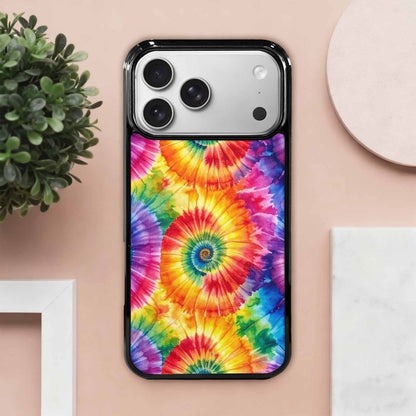 iPhone 17 Pro Max Case — Tie Dye Spiral Rainbow Tie Dye, Unique Phone Case Design