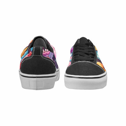 WOMEN'S Ice Cream Monsters  Lace-Up Canvas Grunge Custom Shoes