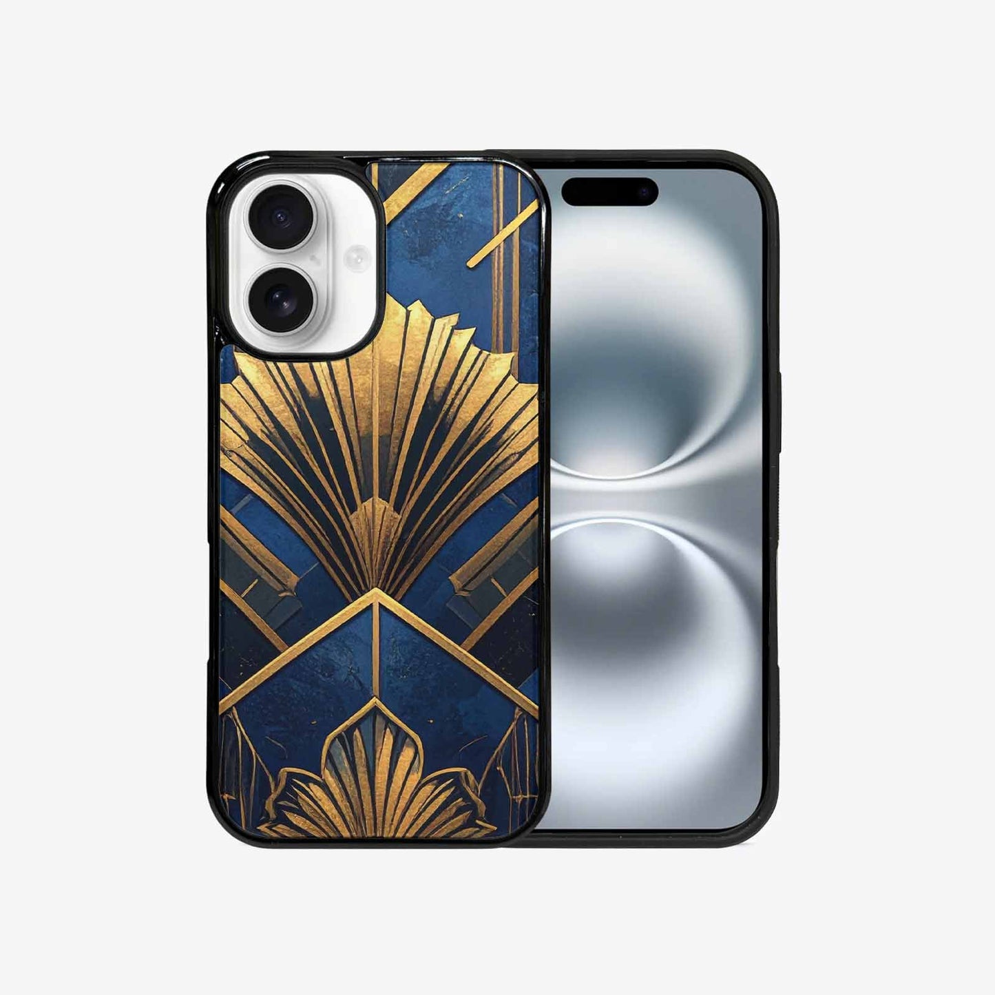 iPhone 16 Case — Art Deco Illustration Pattern, Custom Art Phone Cover