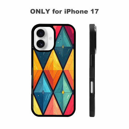 iPhone 17 Case — Vintage Summer Diamond Retro Vintage, Custom Printed Phone Case
