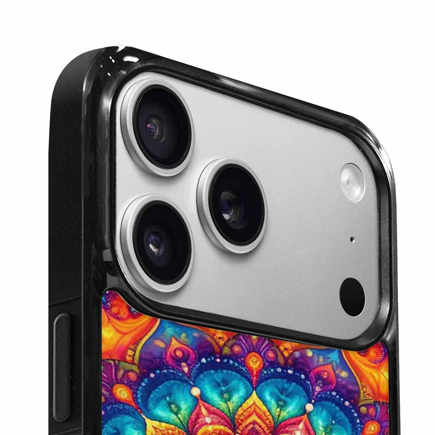 iPhone 17 Pro Case — Tie Dye Mandala Art Seamless Tie, Personalized Phone Case