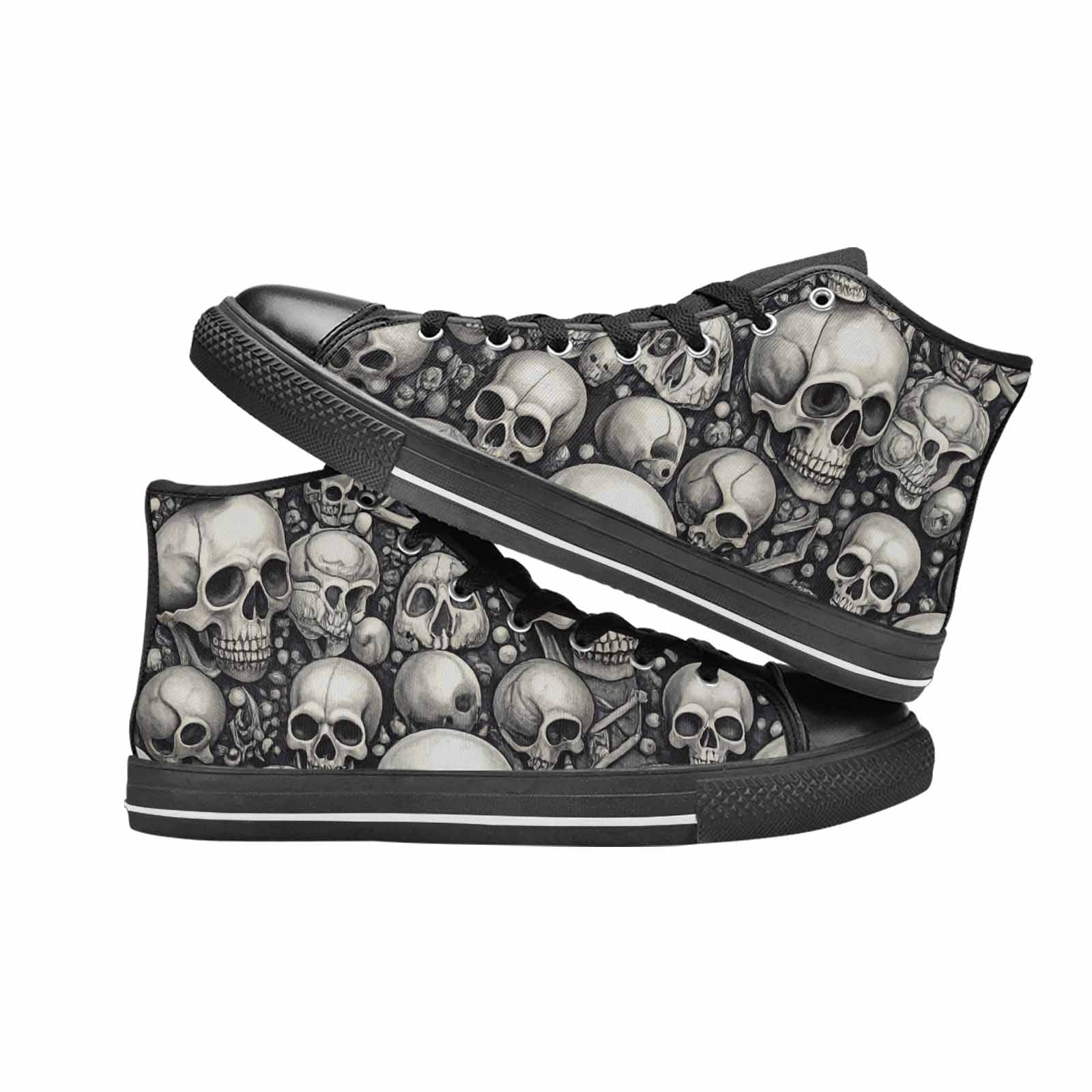 MEN'S Skulls - Classic High Top Canvas Aesthetic Custom Shoes