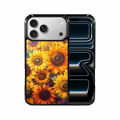 iPhone 17 Pro Max Case — Full Color Vibrant Sunflower Floral, Custom Printed Phone Case
