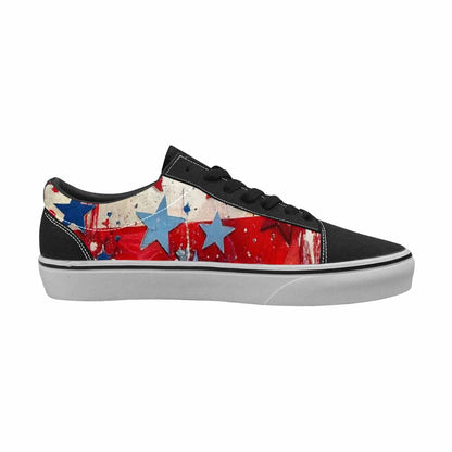WOMEN'S Patriotic Stars Stripes Lace-Up Canvas Y2K Shoes