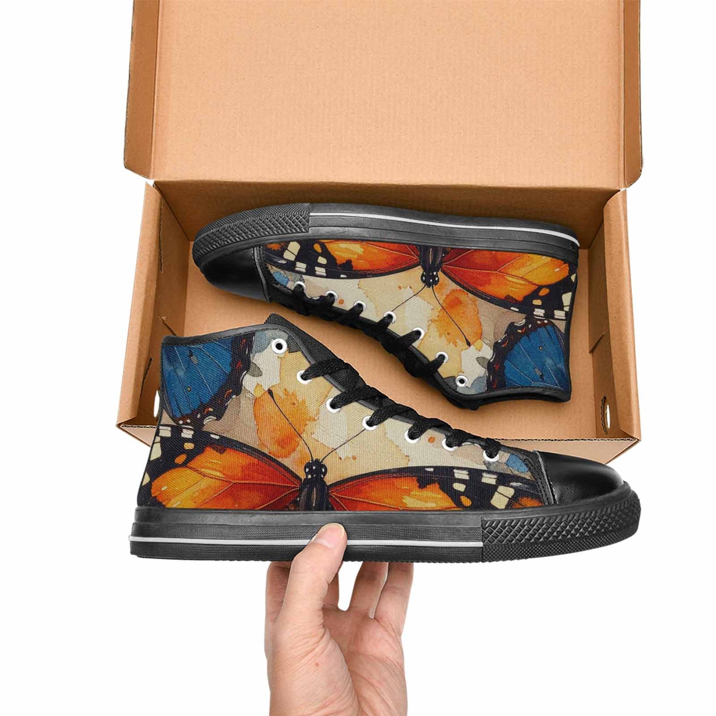 MEN'S Butterfly Wing High Top Canvas Dreamcore Shoes