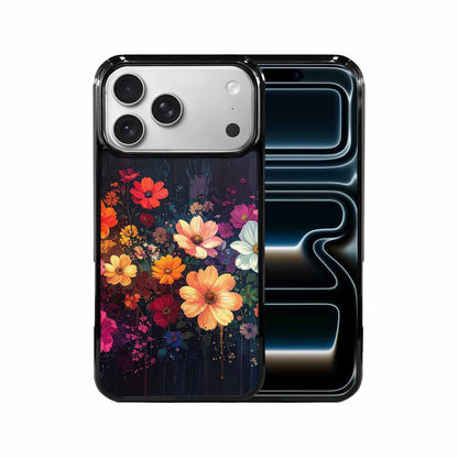 iPhone 17 Pro Max Case — Shadowy Glitch Floral Pattern Floral, Personalized Phone Case