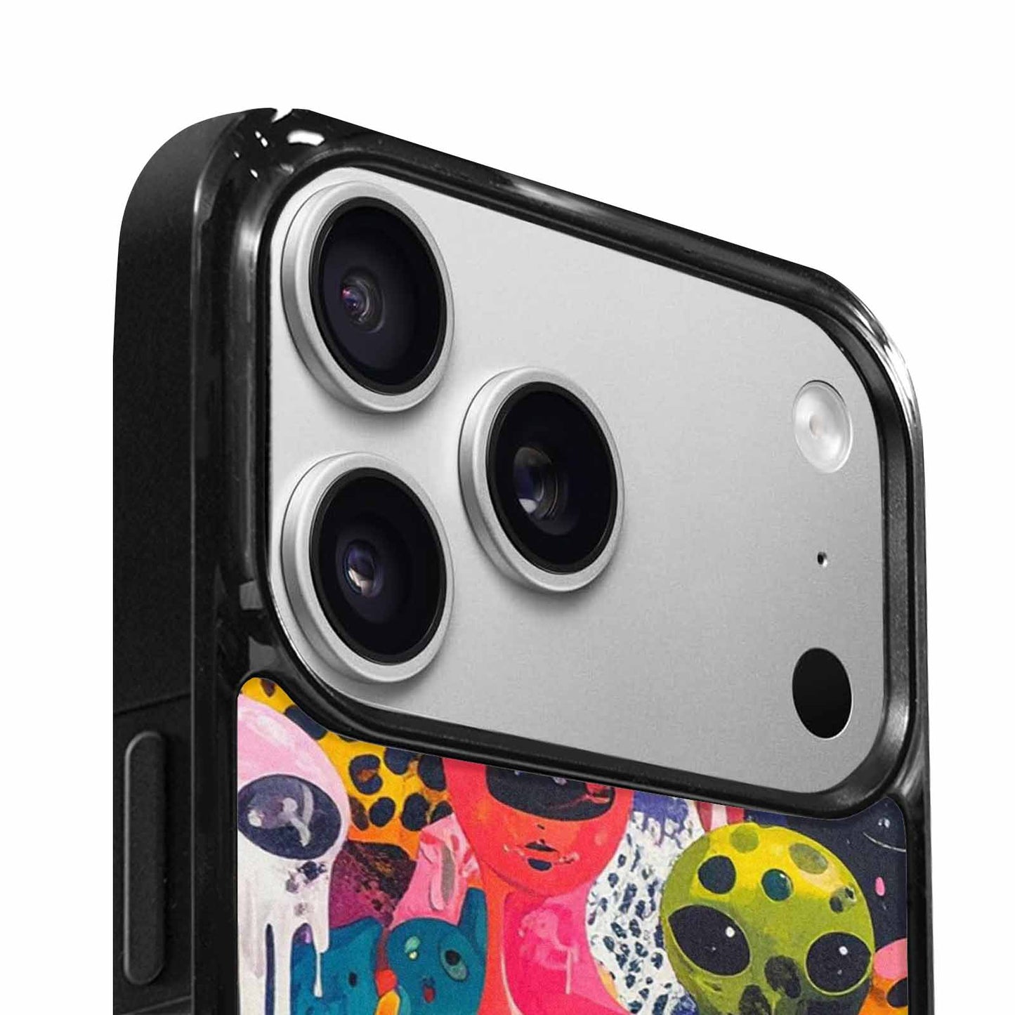iPhone 17 Pro Max Case — Melting Aliens Pattern Alien Scifi, Customized Protective Case
