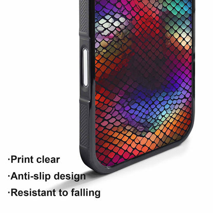 iPhone 17 Pro Case — Snake Print Dark Seamless Pattern Animal, Custom Printed Phone Case
