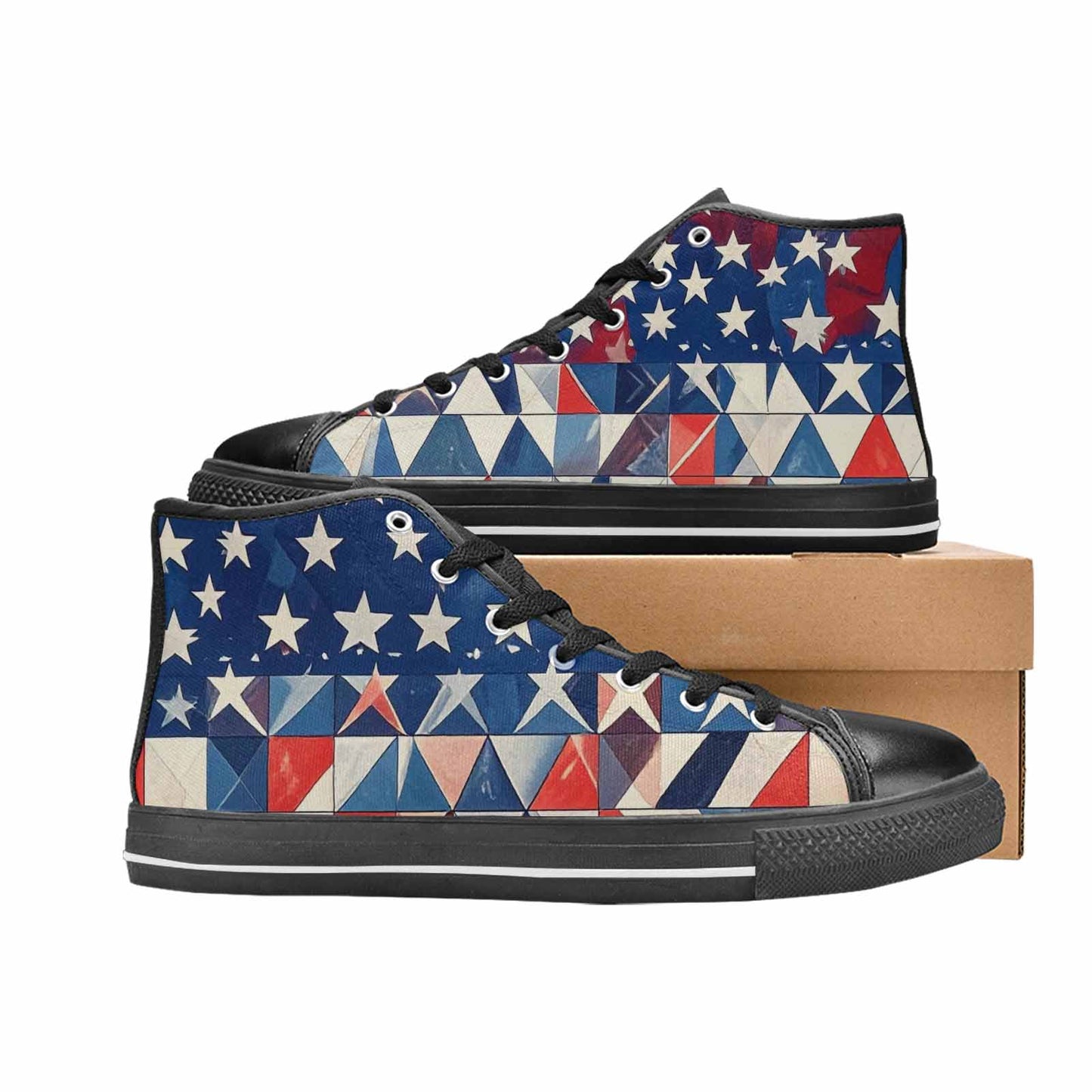 MEN'S American Flag Stars High Top Canvas Dreamcore Sneakers