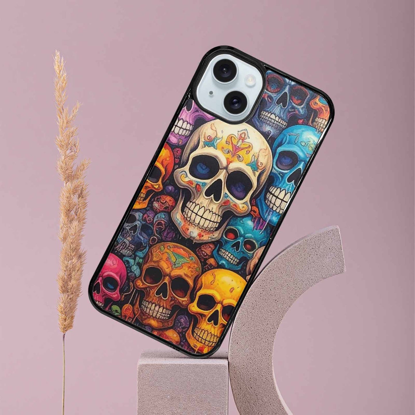 iPhone 15 Plus Case — Skulls General Skulls Pattern, Custom Art Phone Cover