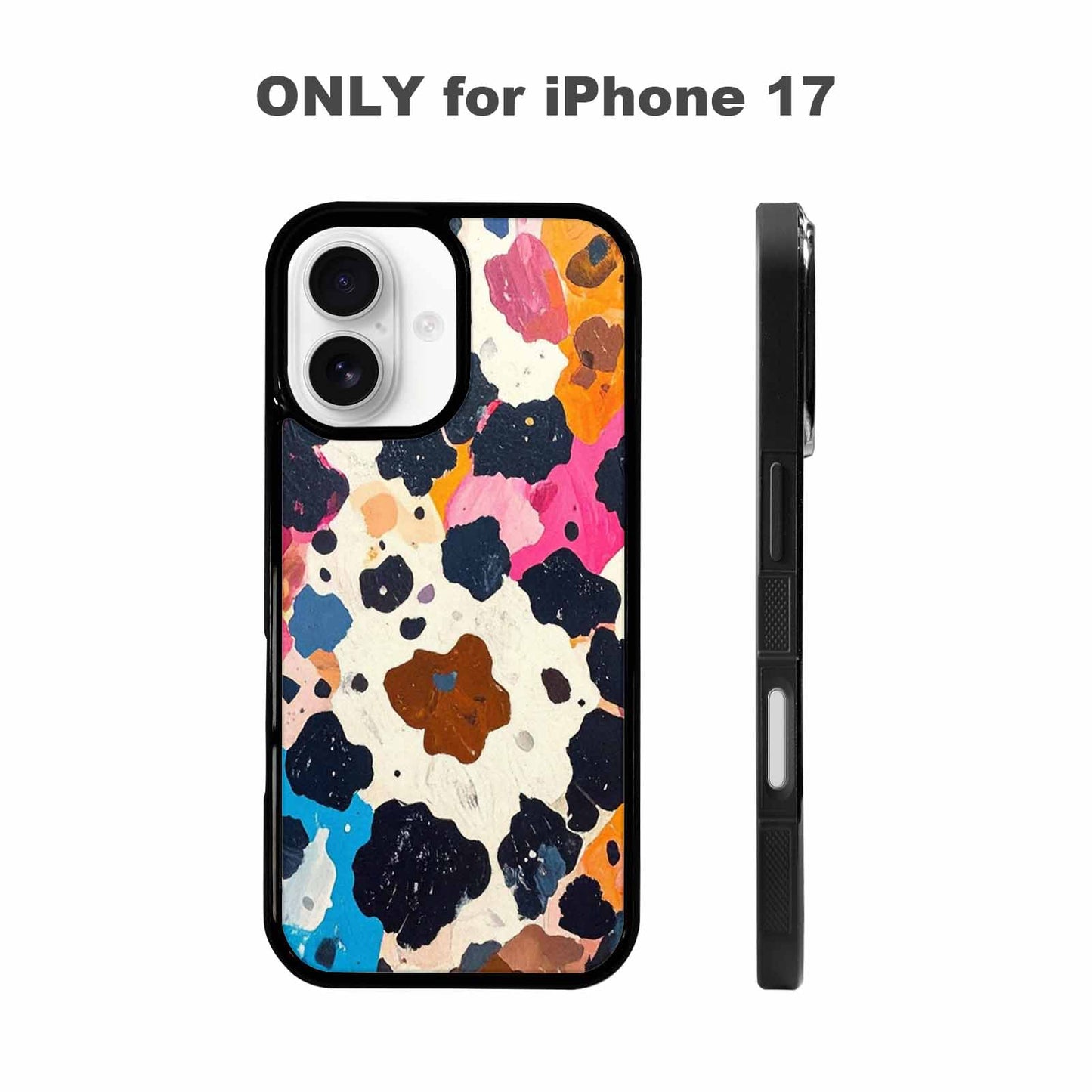 iPhone 17 Case — Small Cow Animal Print Animal Print, Unique Phone Case Design