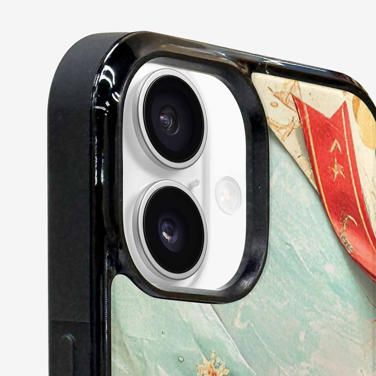 iPhone 16 Case — Christmas Wrapping Paper Pattern Art Wallpaper, Unique Phone Case Design