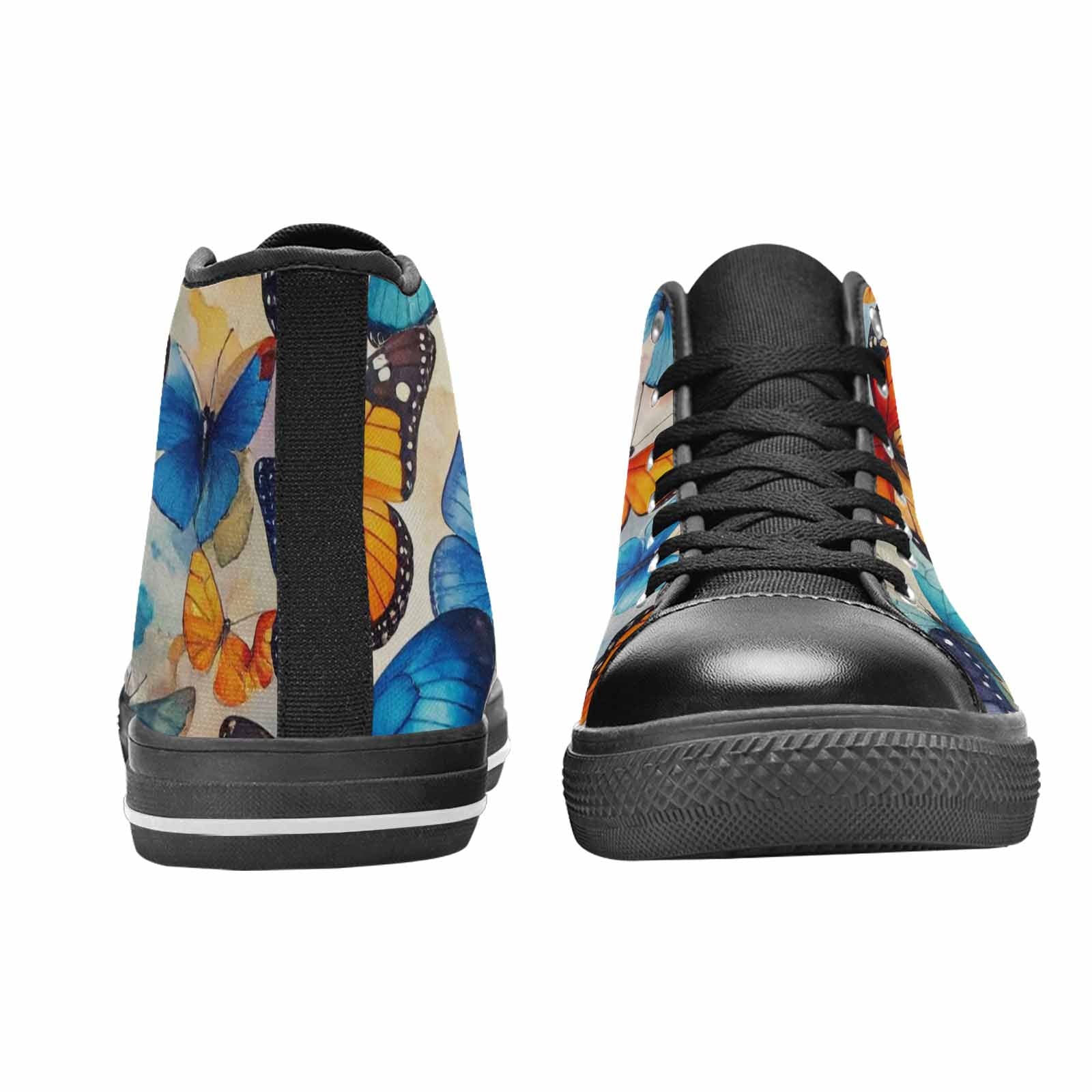 MEN'S Butterfly Wing High Top Canvas Vivid Custom Shoes