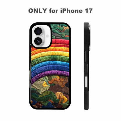 iPhone 17 Case — Vivid Camo Rainbow Camo, Custom Print Case Cover