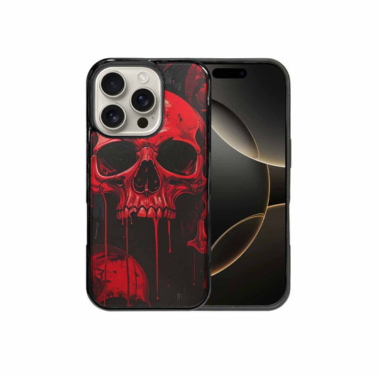 iPhone 16 Pro Case — 1000\'s Of Skulls Overlapping Eachother Everywhere, Custom Art Phone Cover