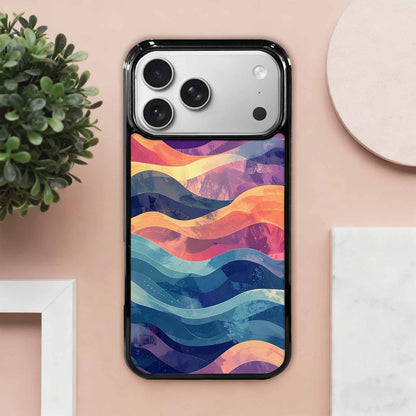 iPhone 17 Pro Max Case — Glowing Camo Wave Camo, Custom Print Case Cover
