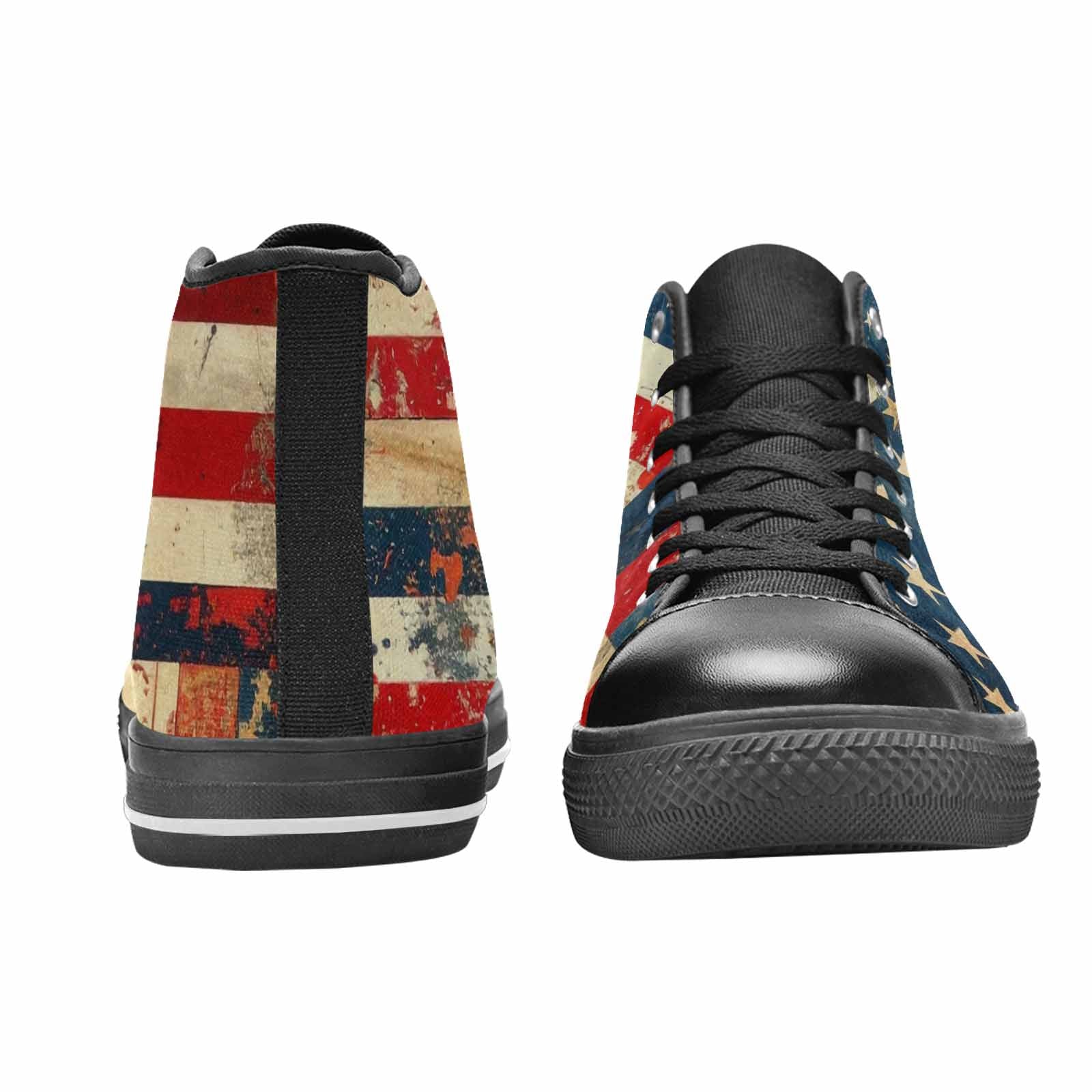 MEN'S American Flag Stars High Top Canvas Aesthetic Custom Shoes