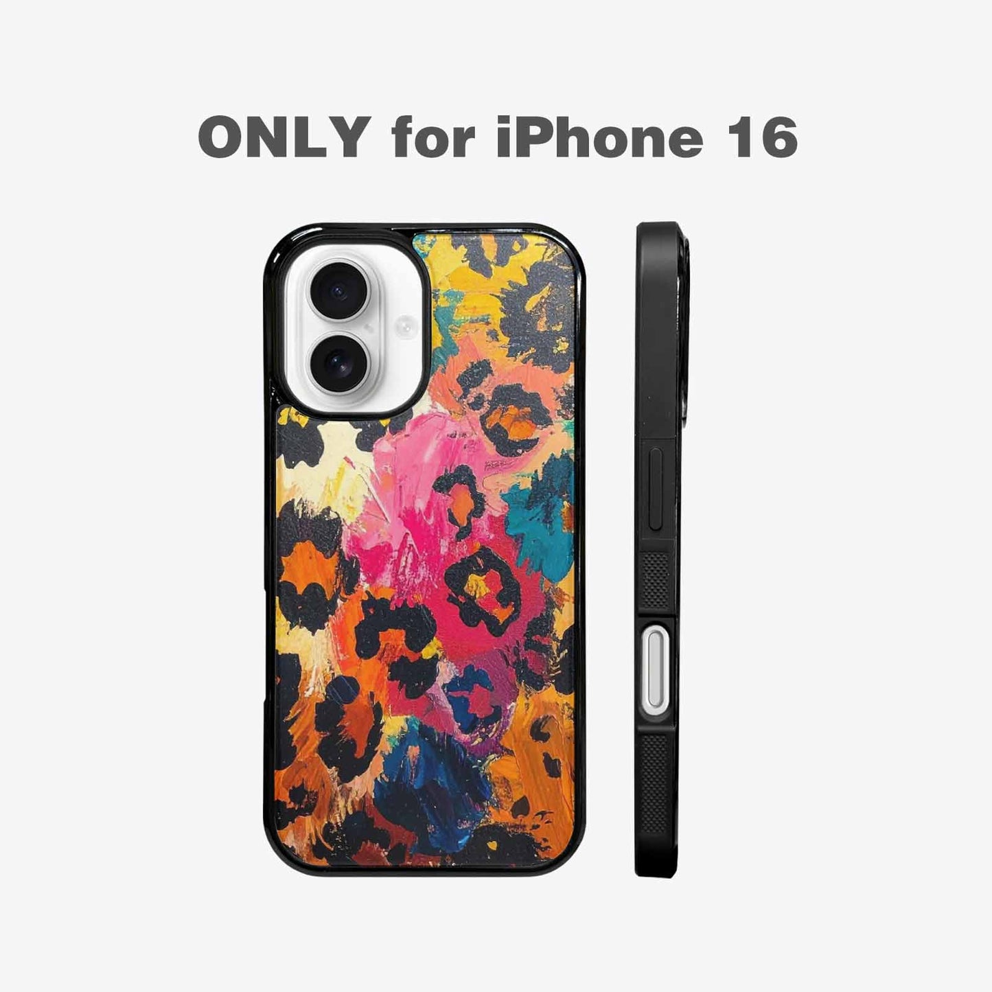 iPhone 16 Case — Full Color Vibrant Animal Print Animal, Custom Printed Phone Case