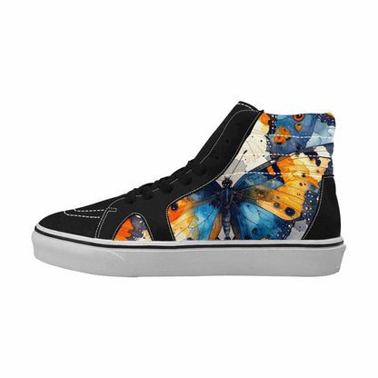 WOMEN'S Butterfly Wing High Top Canvas Cottagecore Custom Shoes