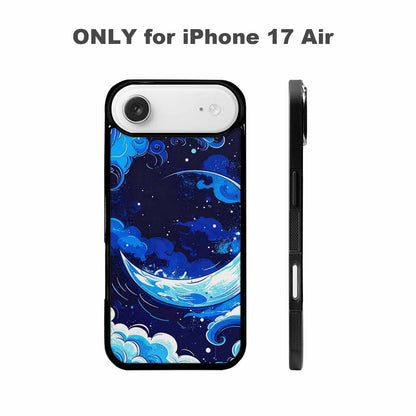 iPhone 17 Air Case — Neon Winter Moon Seamless Cartoon Cute, Custom Designed Case Cover