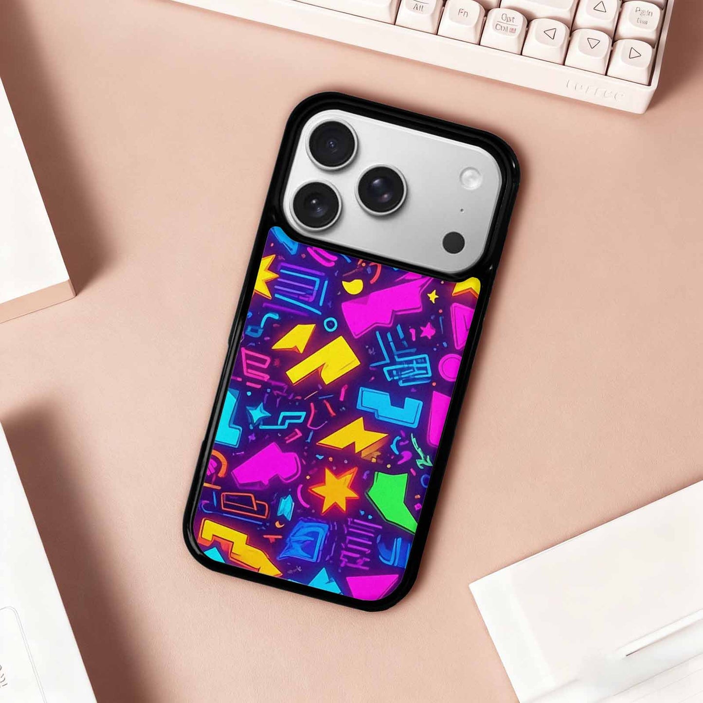 iPhone 17 Pro Case — Retro Motif Retro Motifs Pattern Retro, Custom Art Phone Cover