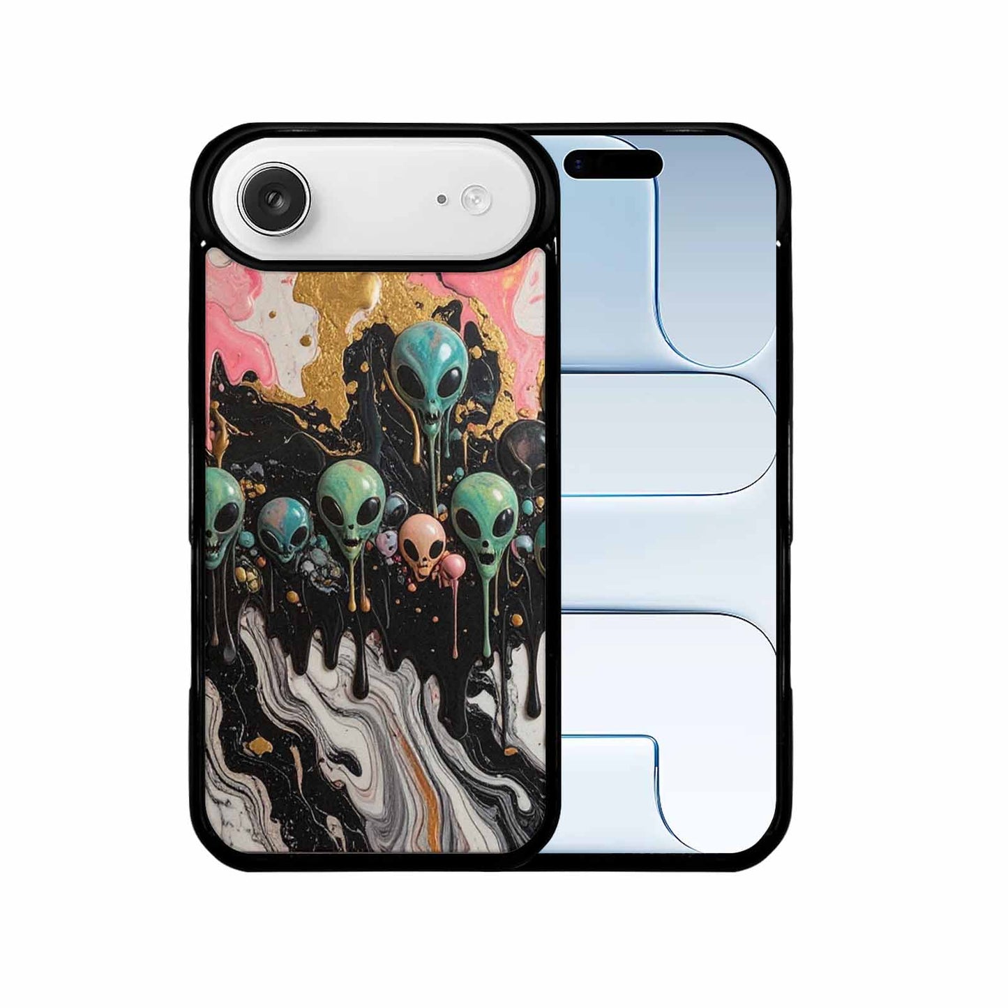iPhone 17 Air Case — Aliens Marblemelting Aliens Pa Ciq Alien, Unique Phone Case Design