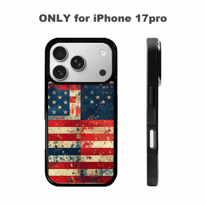 iPhone 17 Pro Case — Small American Flag Stars And Galaxy, Custom Designed Case Cover