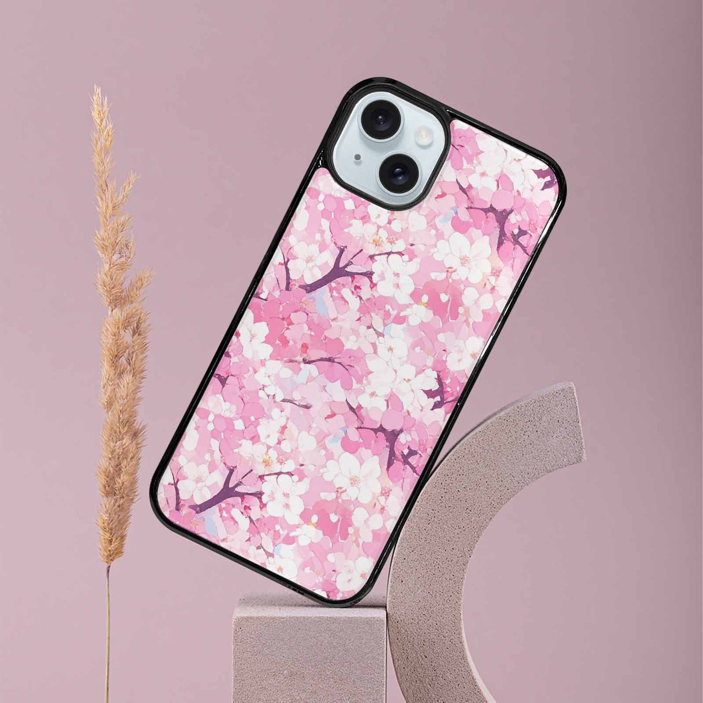 iPhone 15 Plus Case — Cherry Blossom Branch Cherry Blo Cfc, Custom Made Phone Cover