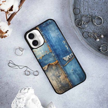 iPhone 16 Plus Case — Curve The Ripping Demin Tectures For, Custom Art Phone Cover