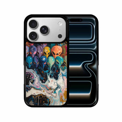 iPhone 17 Pro Case — Aliens Marblealiens Pattern Fjy Alien Scifi, Custom Print Case Cover