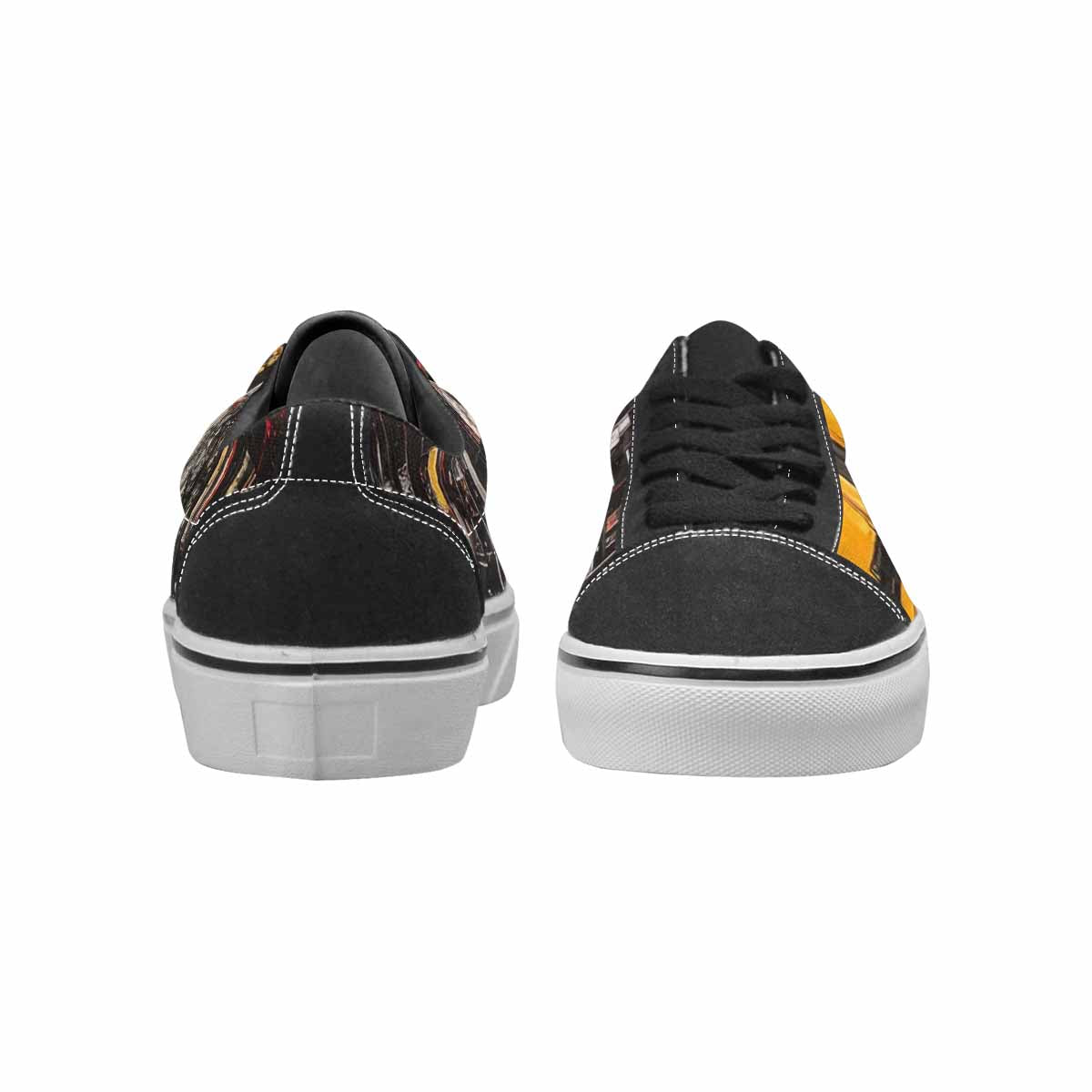 MEN'S Liminal Black & Red Ink Canvas Personalized Surreal Limited Edition Sneakers