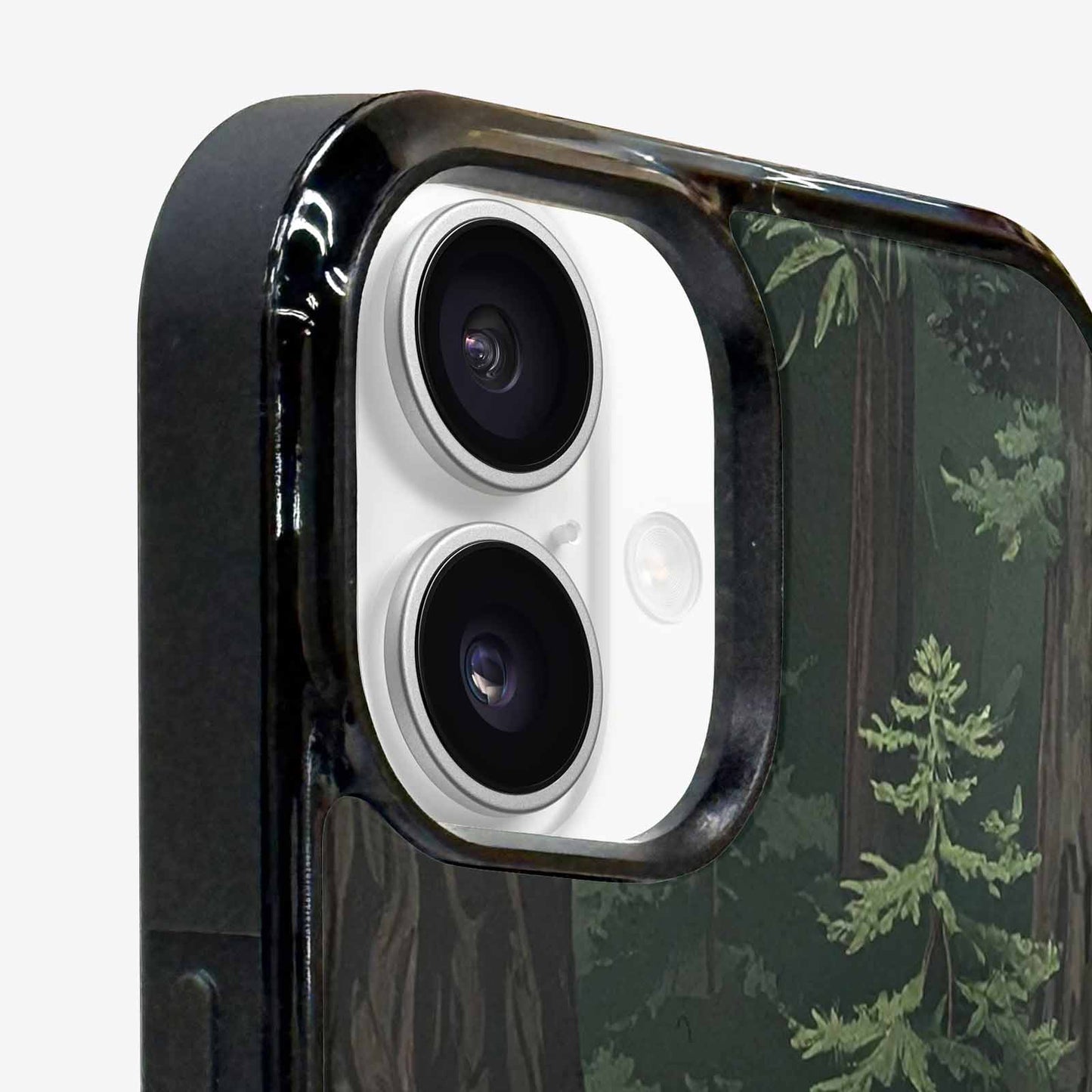 iPhone 16 Plus Case — Seamless Pattern Ancient Redwood Forest Giant, Customized Protective Case