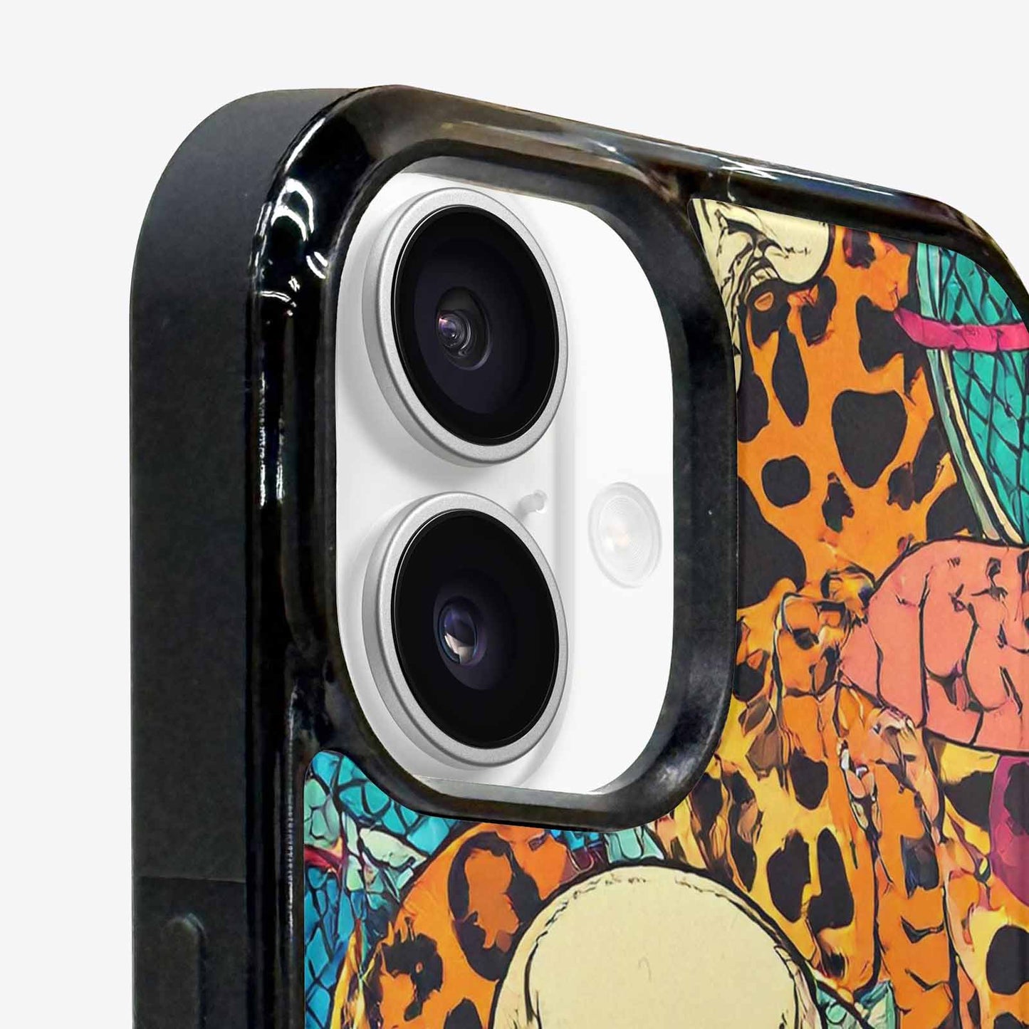 iPhone 16 Case — Snake Print Skull Custom, Custom Print Case Cover