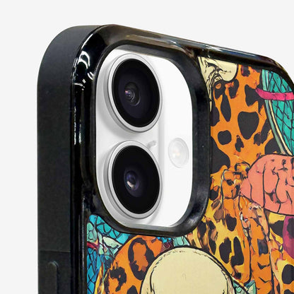 iPhone 16 Case — Snake Print Skull Custom, Custom Print Case Cover